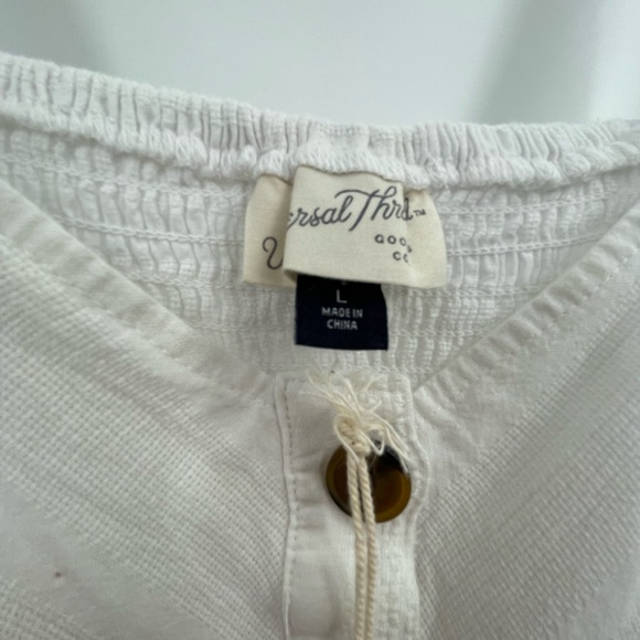 Universal Thread White Button-Front Sundress - Picture 5 of 12